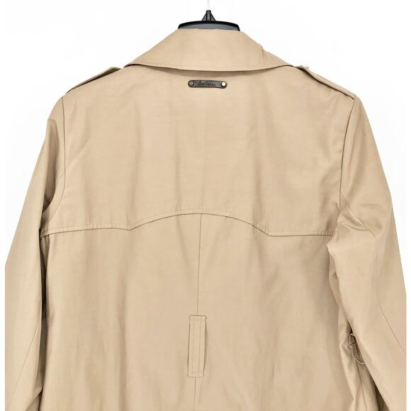 SAM EDELMAN Women's Trench Coat XL Beige Water Repellent NWT MISSING BELT - Picture 9 of 13